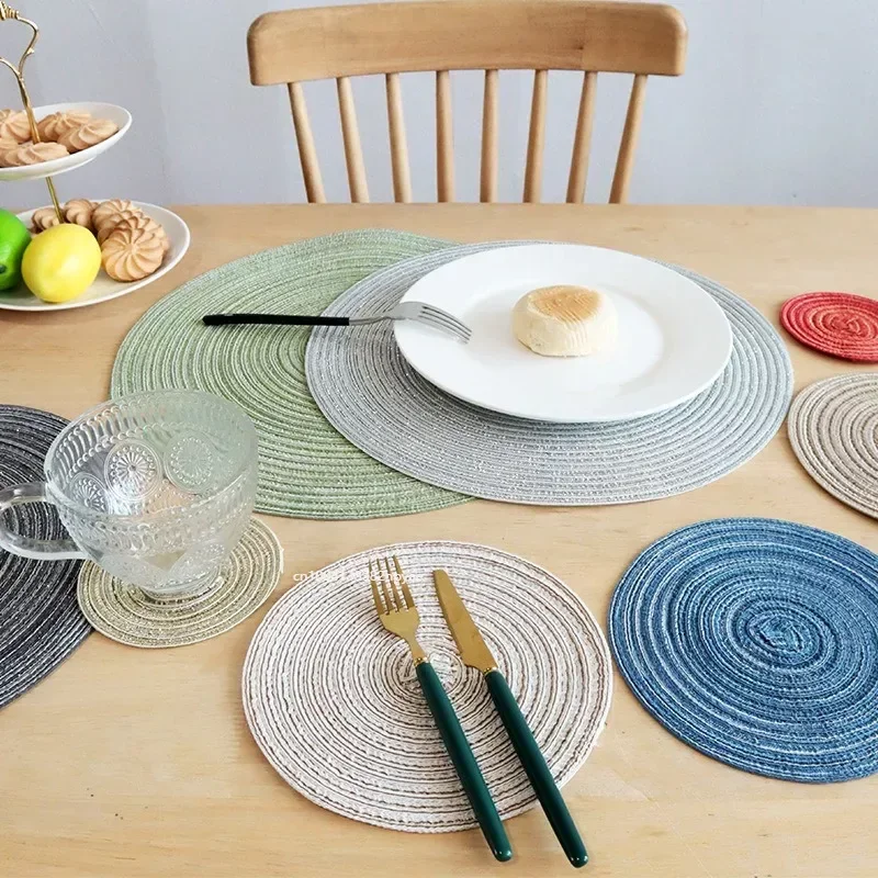 Round-Braided-Placemat-Set-of-1-Washable-Round-Placemats-for-Kitchen ...