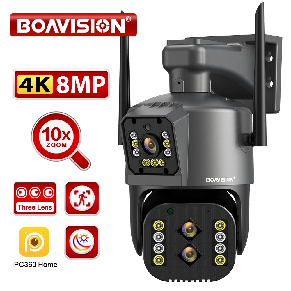 Boavision 8MP 4K Wifi Surveillance Camera Outdoor 10X Optische Zoom Ptz ...