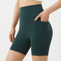 High Waist Women's Sports Yoga Shorts Quick Drying Hip Lift Fitness Running Cycling 3-Point Quick Dry Yoga Shorts Gym Shorts - Image 4