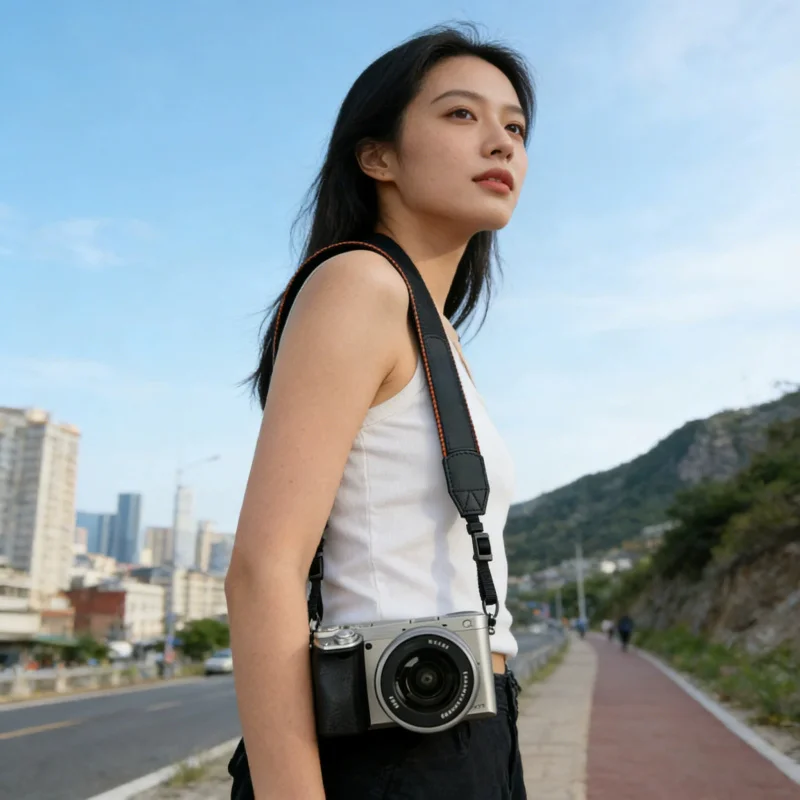새로운 카메라 숄더 스트랩, 미러리스 A7R3 A6700 A6000 A6400 A6500 A6300에 호환되는 범용 백 벨트