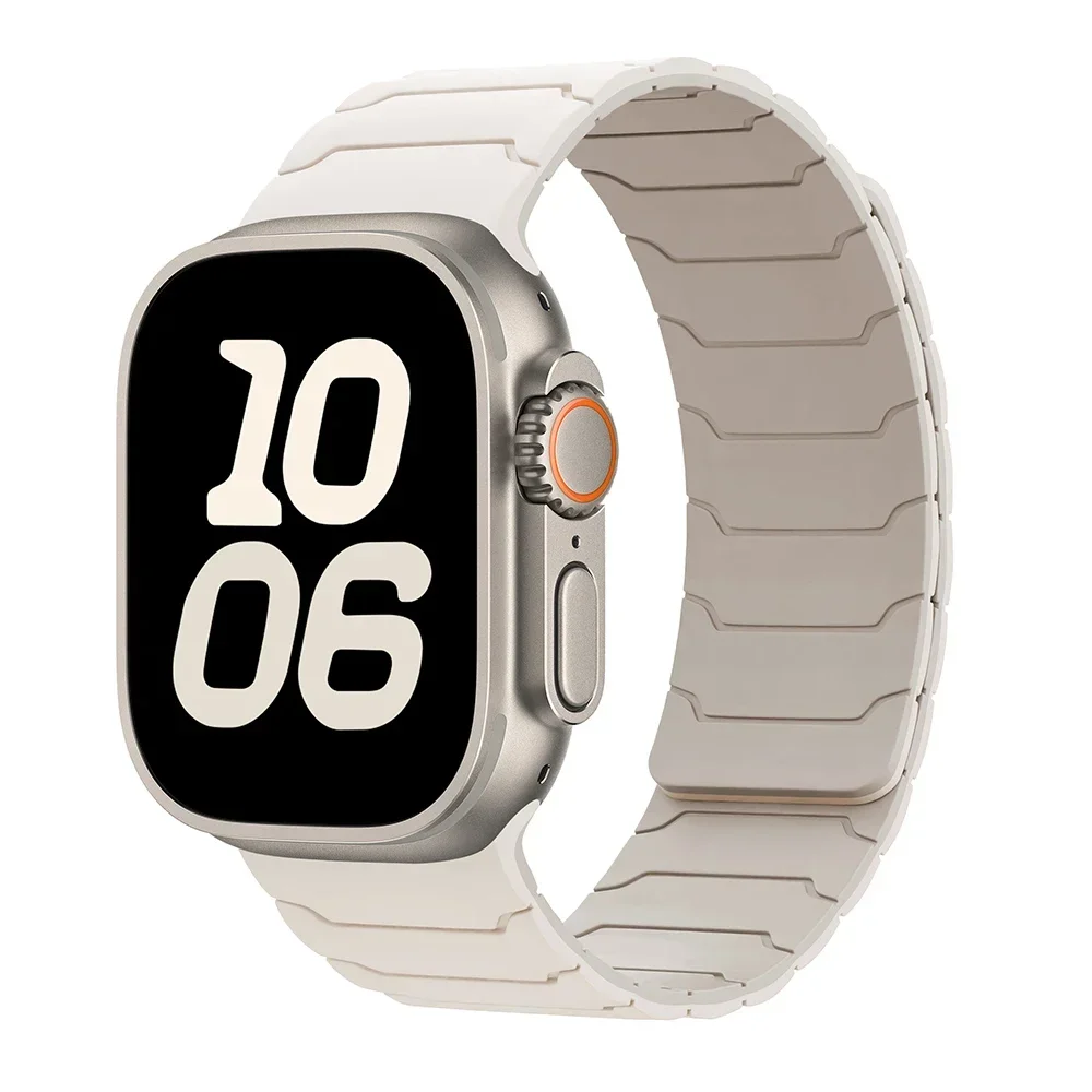 ตัวเลือกสินค้า สร้อยข้อมือซิลิโคนแม่เหล็กสำหรับ Apple Watch