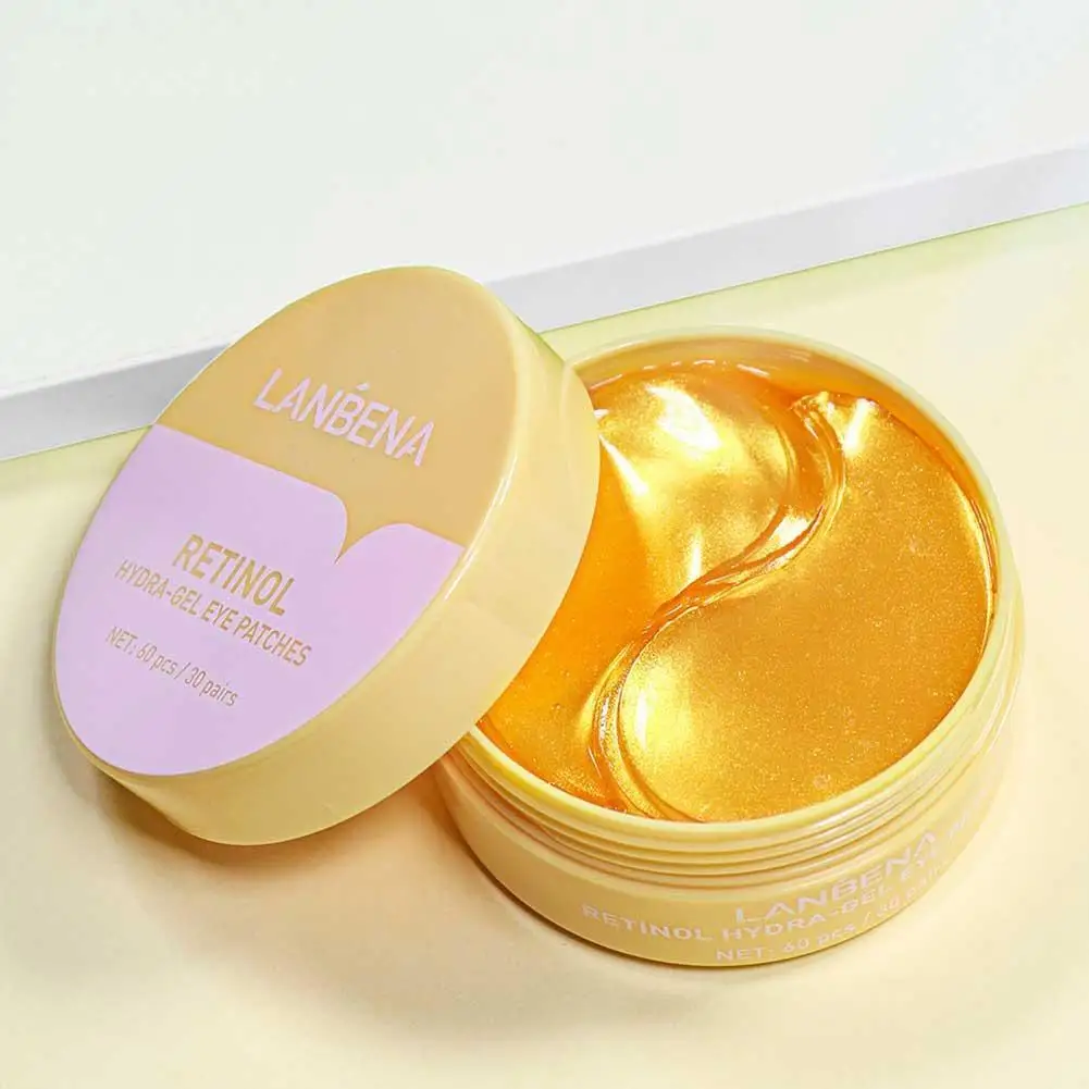 Lanbena Collagen Eye Patches 60 Pcs Eye Bags Removal Wrinkles Circles