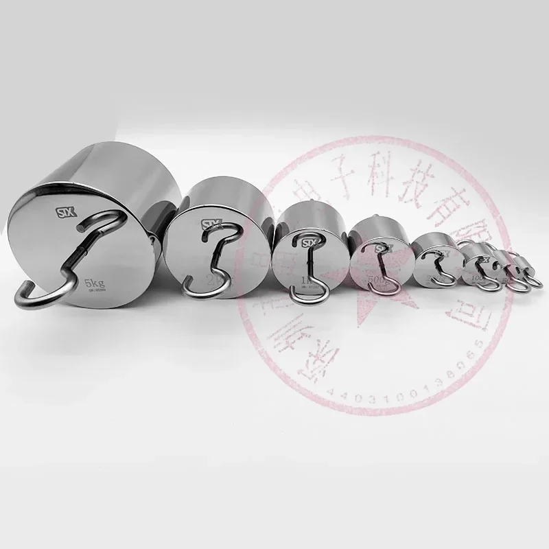 M1 Double Hook Weight Standard Counterweight Newton Stainless Steel Tensile Test With Hook Weight