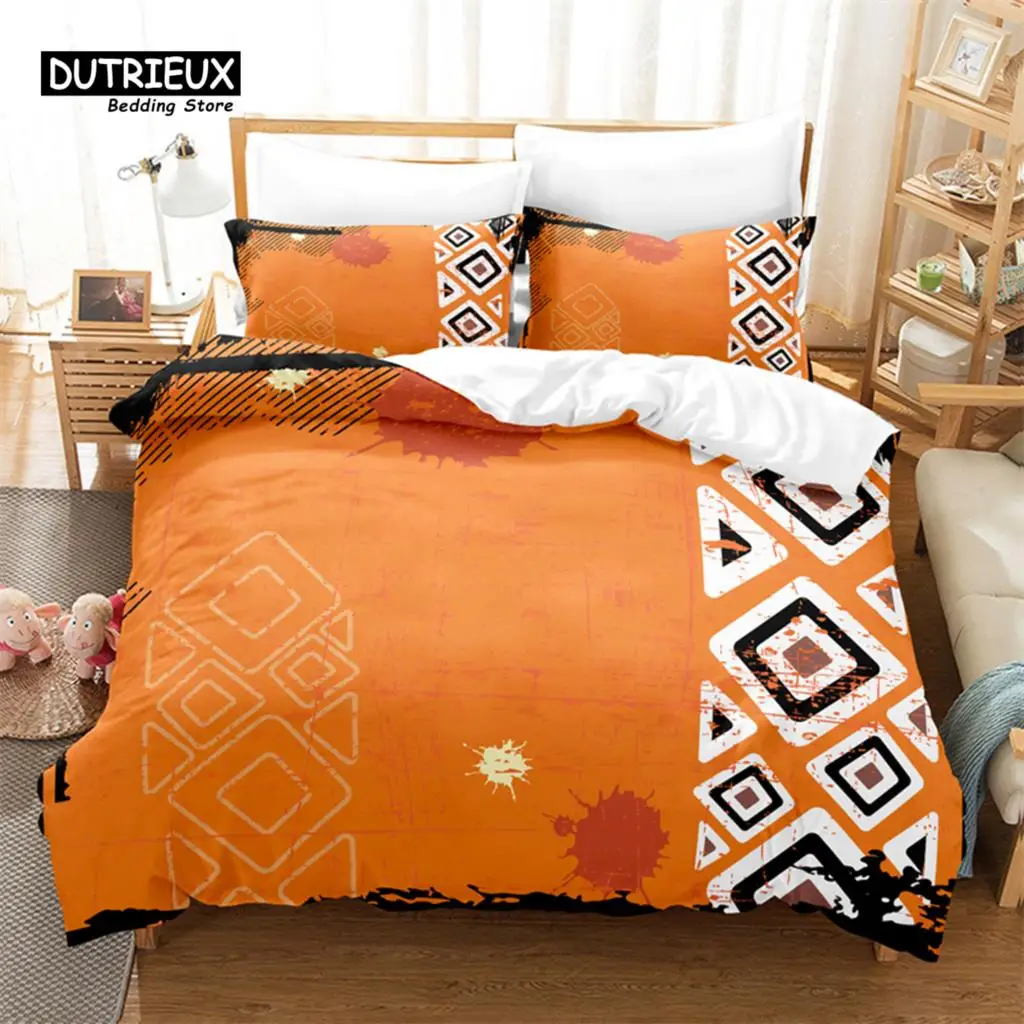 

Art Pattern Duvet Cover Set, Fashion Bedding Set, Soft Comfortable Breathable Duvet Cover, For Bedroom Guest Room Decor