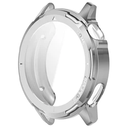 Premium 360° Soft TPU Protective Case Cover for Smartwatch - Full Coverage & Screen Protection (Silver)