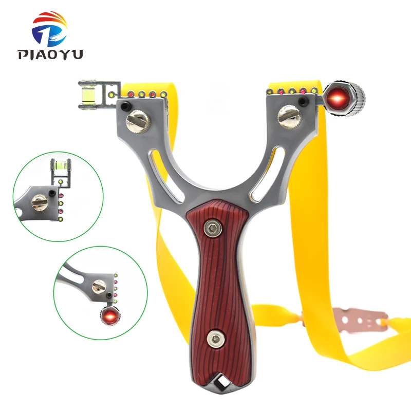 

Рогатка для стрельбы на открытом воздухе с лазером, мощная катапульта для новичков, лук с текстурой древесины, ручка-патч, лук из сплава, аксессуары для охоты