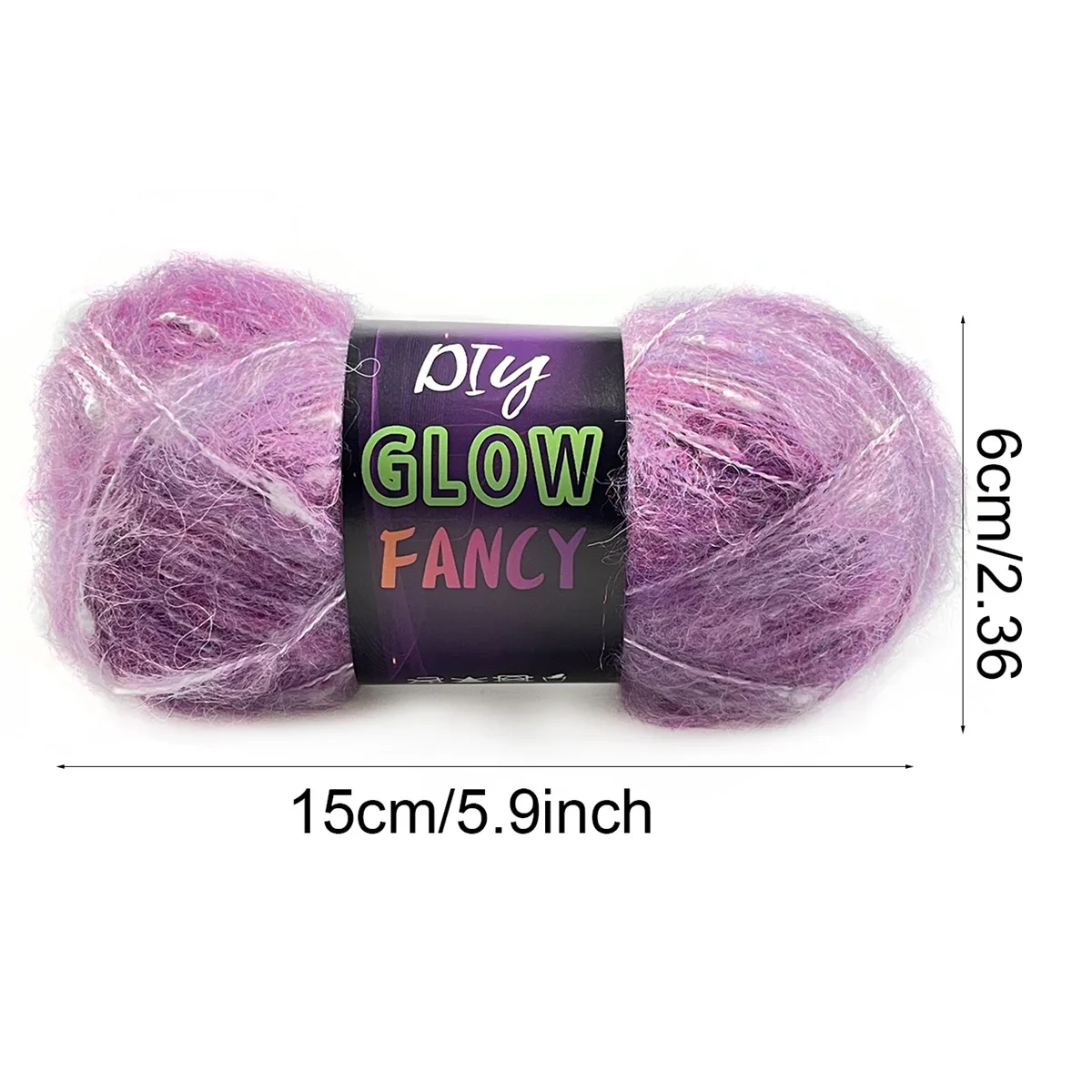 1pc 50g Glow in Dark Polyester Wool Luminous Knitting Yarn for Hand Knitted Cardigan Scarf Carpet Sweater Hat 6