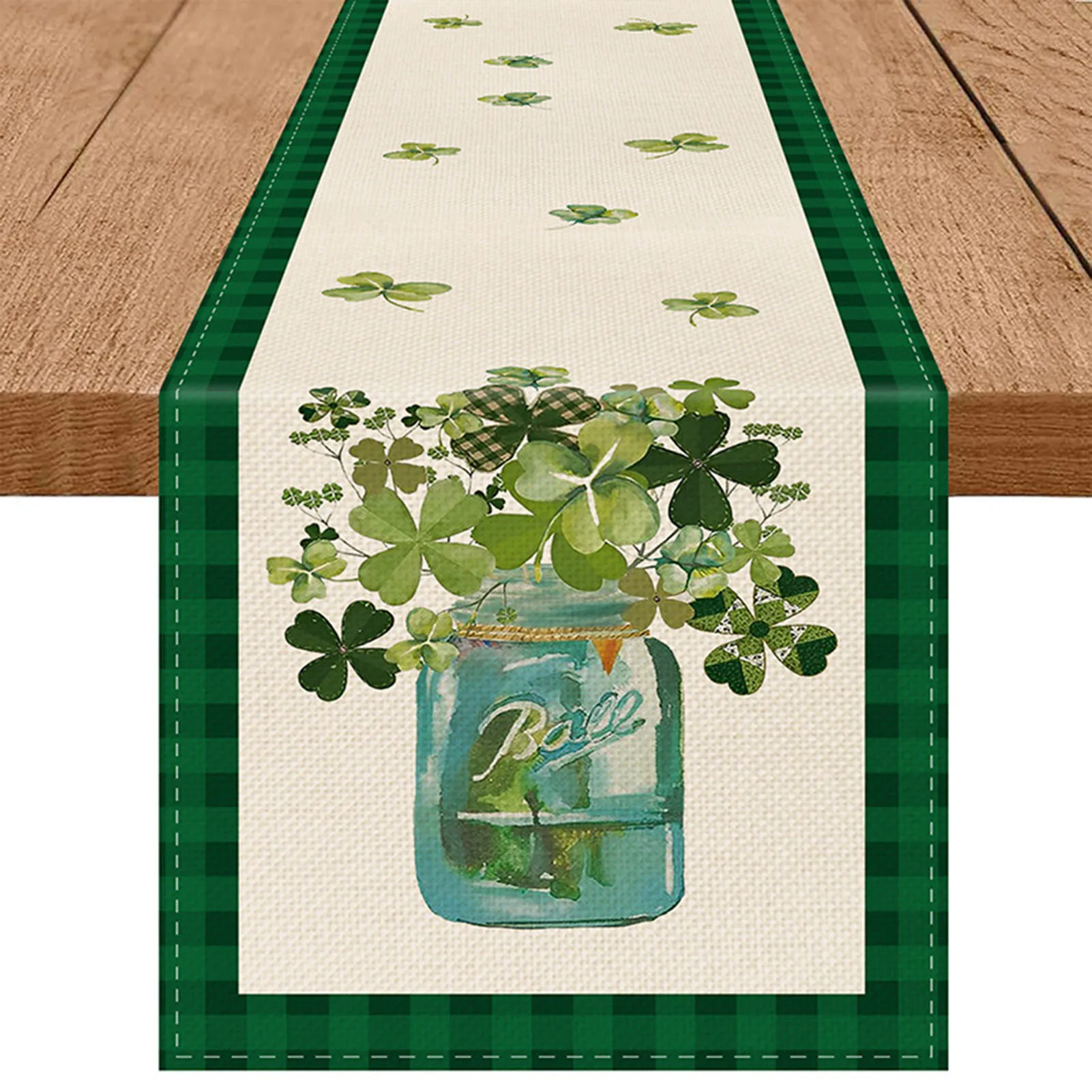 Linen Table Runner St. Patrick's Day Irish 1