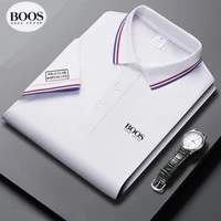 Polo décontracté BOOS Gold Label, streetwear d'été, manches courtes, hauts décontractés pour affaires, vêtements respirants à séchage rapide, polo 1