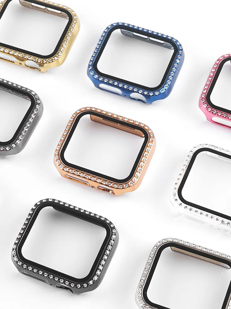 Luxe Bling Glass+Diamond Case with Screen Protector