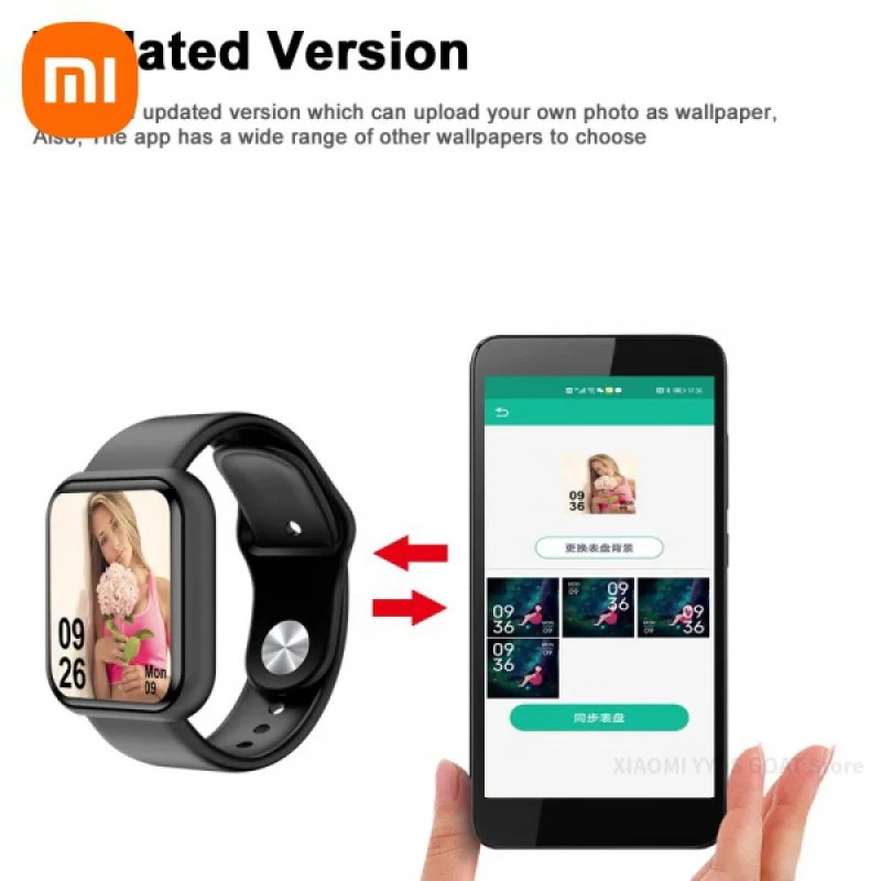 

D20 Pro Bluetooth Smart Watch Men Women Y68 Blood Pressure Heart Rate Monitor Sport Smartwatch Fitness Tracker For Xiaomi Huawei