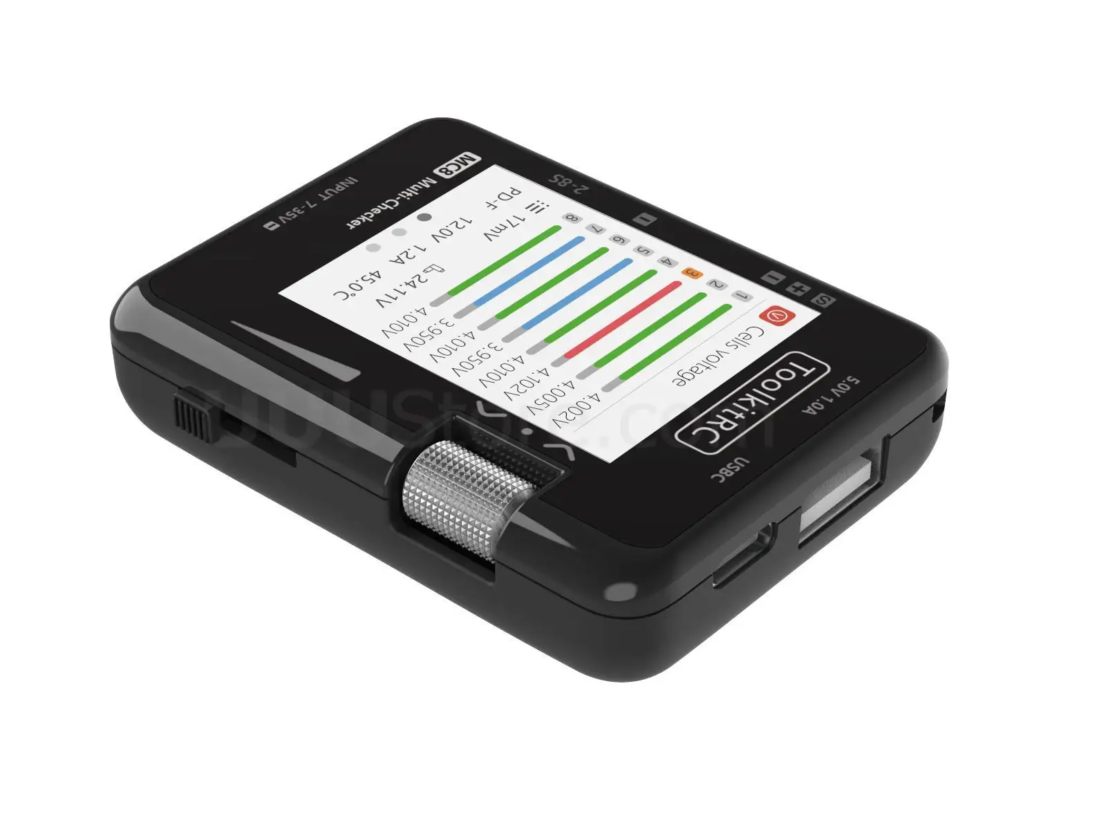 

ToolkitRC MC8 Smart Battery Multi-Checker Balancer Receiver Signal Tester Quick Charge Function