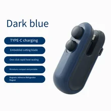 미니 밀봉기 USB 충전식 열 밀봉기 보관 가방 플라스틱 포장 식품 밀봉 클립 가방 휴대용 식품 열 밀봉기