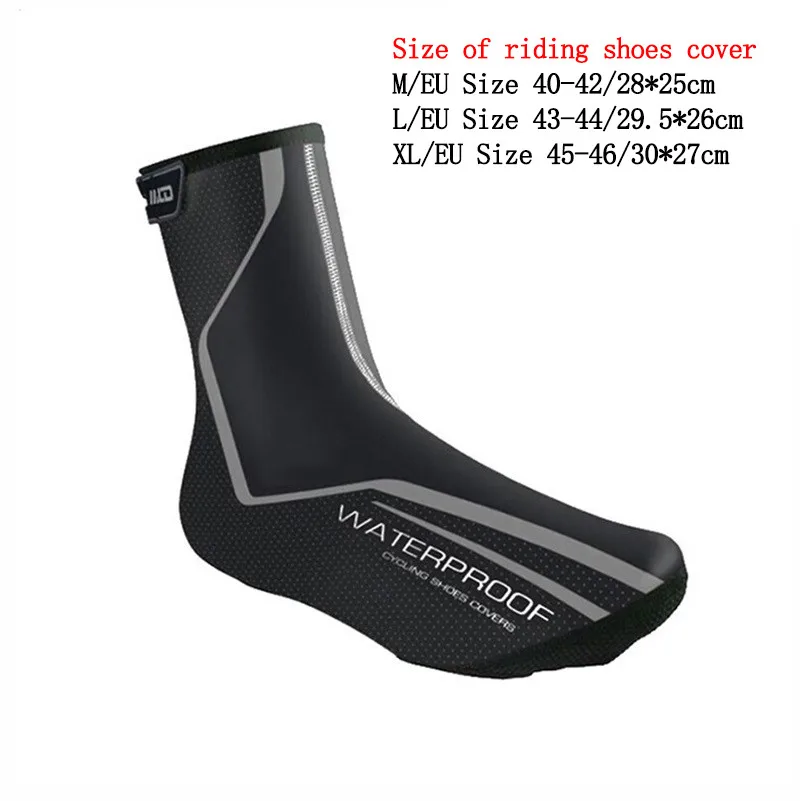 Bicycle Cycling Shoe Cover MTB Road Bike Winter Warm Fabric Waterproof Zipper PU Shoe CoverS Dustproof Outdoor Riding equipment 2