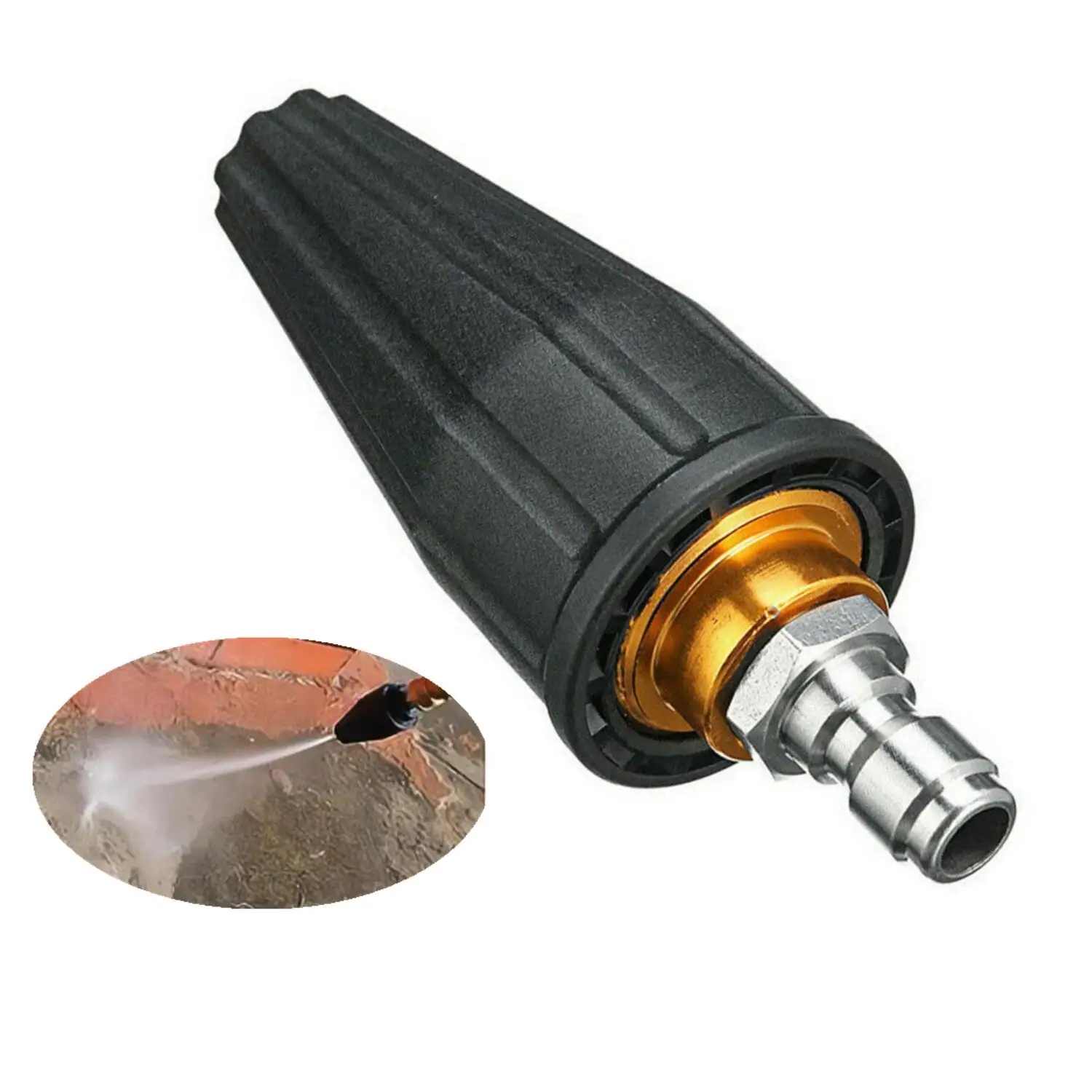 High Pressure Washer Jet Wash Rotating Turbo Nozzle Sprayer Tip 3600 PSI Car Wash Tool Accessories