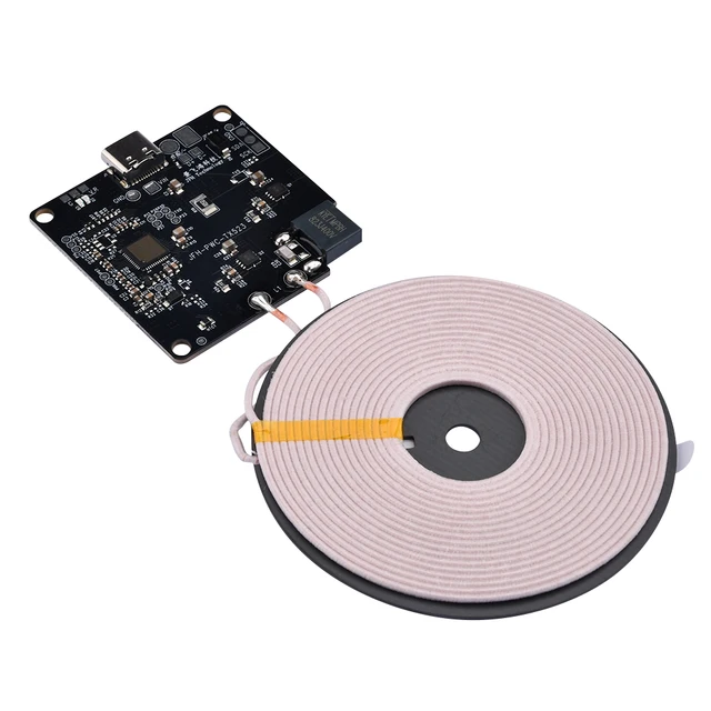 18W High-Power Wireless Charger Module – 3 Coil, Type-C, 12-24V DC For Car DIY