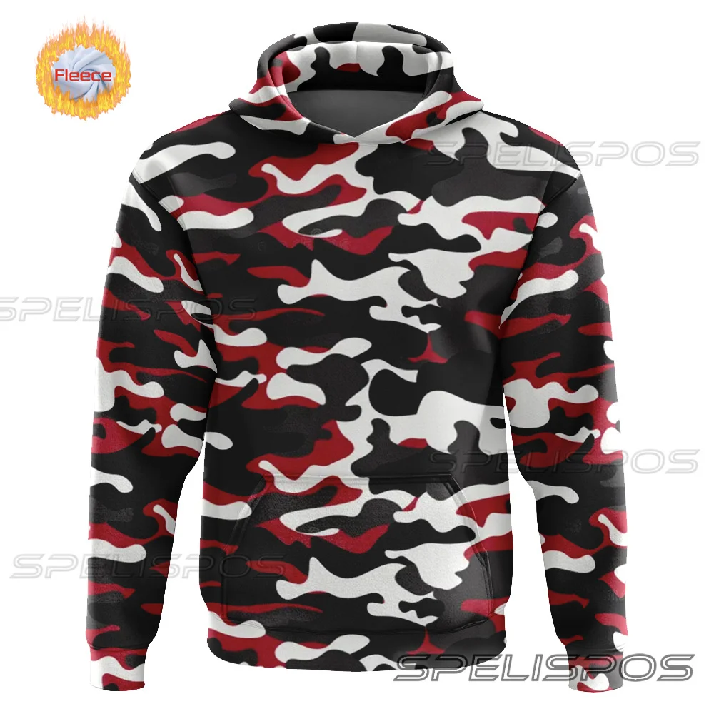 

SPELISPOS New Men's Fishing Clothing Winter Warm Fishing Jacket Sweater Casual Sports Top Long Sleeve Hooded Clothes