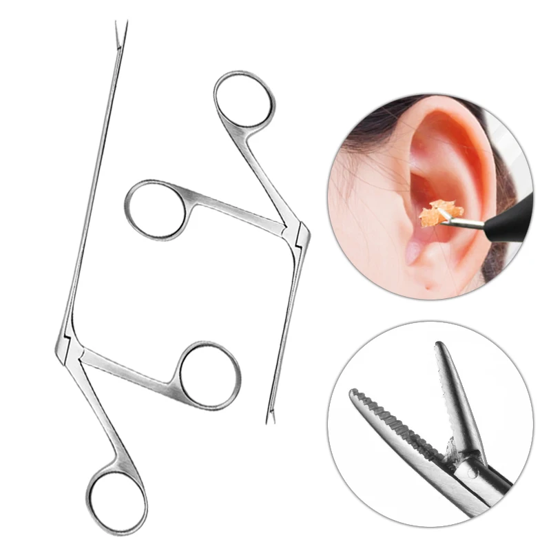 EarWaxEndoscopeEarwaxCleaningRemoverTongHartmannMicroAlligatorCrocodileMedical