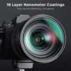 K&F Concept Black Mist Diffusion 1/8 Filter 49/55/67/72/77/82mm With 18 Multi-Layer Coatings For Video/Vlog/Portrait Photography 5