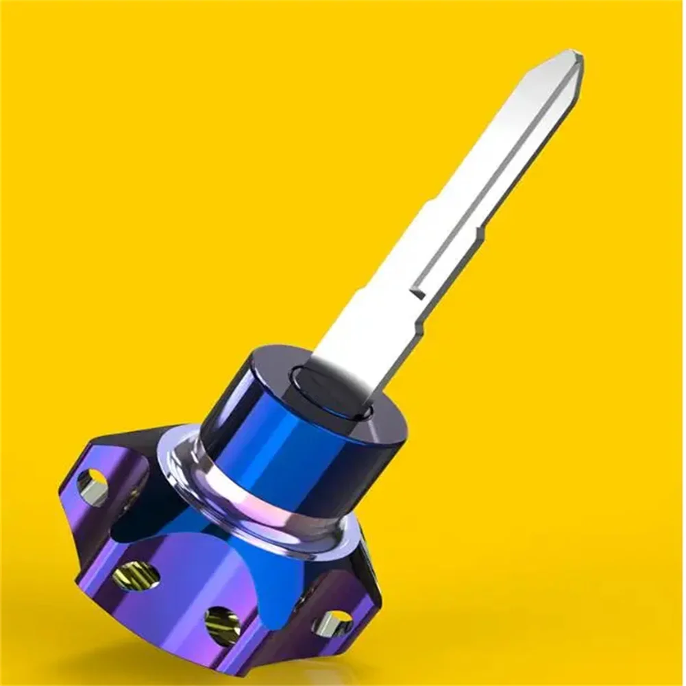 Titanium Burn Universal CNC Key Bit Hexagon Motorcycle Key Tip  Colorful Decorative  Accessories
