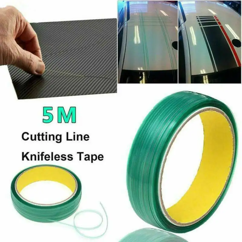 5M/Roll Knifeless Vinyl Wrap Cutting Tape Finishing Line Knifeless Finish  Line Vinyl Wrap Cutting Tape Roll for Pinstriping