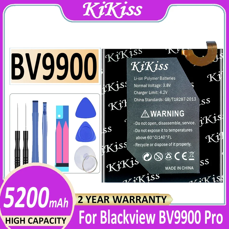 

Аккумулятор KiKiss 5200 мАч для Blackview BV9900/BV9900 Pro BV9900Pro Bateria