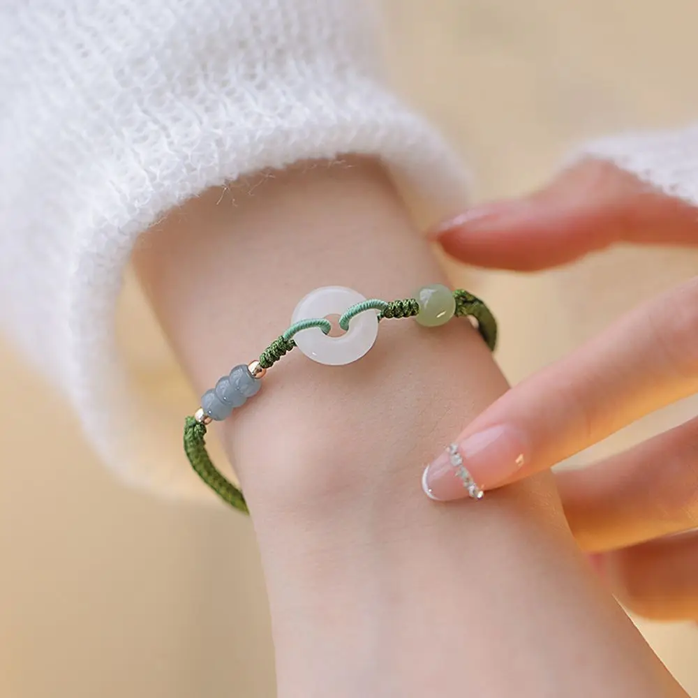 Jade bracelet, jade Malaysia, natural, green, round, 4mm : Amazon.co.uk:  Fashion