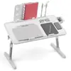 Lift Foldable Laptop Table For Bed Stand Lap Lazy Learning Desk Student Computer Desk For Working Read With Radiator Drawer 1