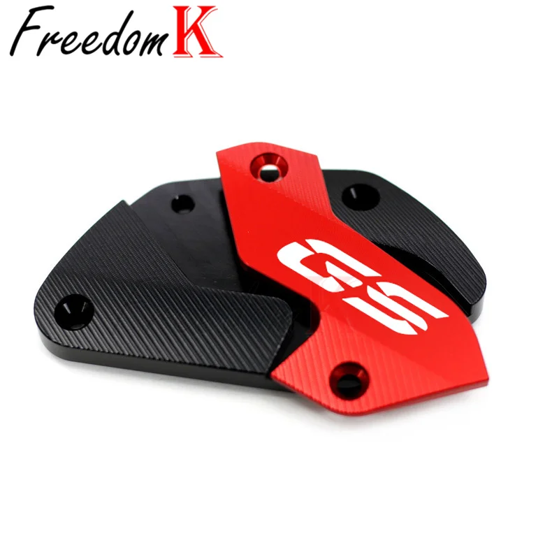 Premium Aluminum Front Clutch & Brake Fluid Reservoir Cap Cover for Adventure Motorcycles
