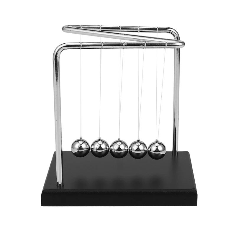Physics Science Pendulum Steel Balance Ball Creative Ornaments Desk I7R6 