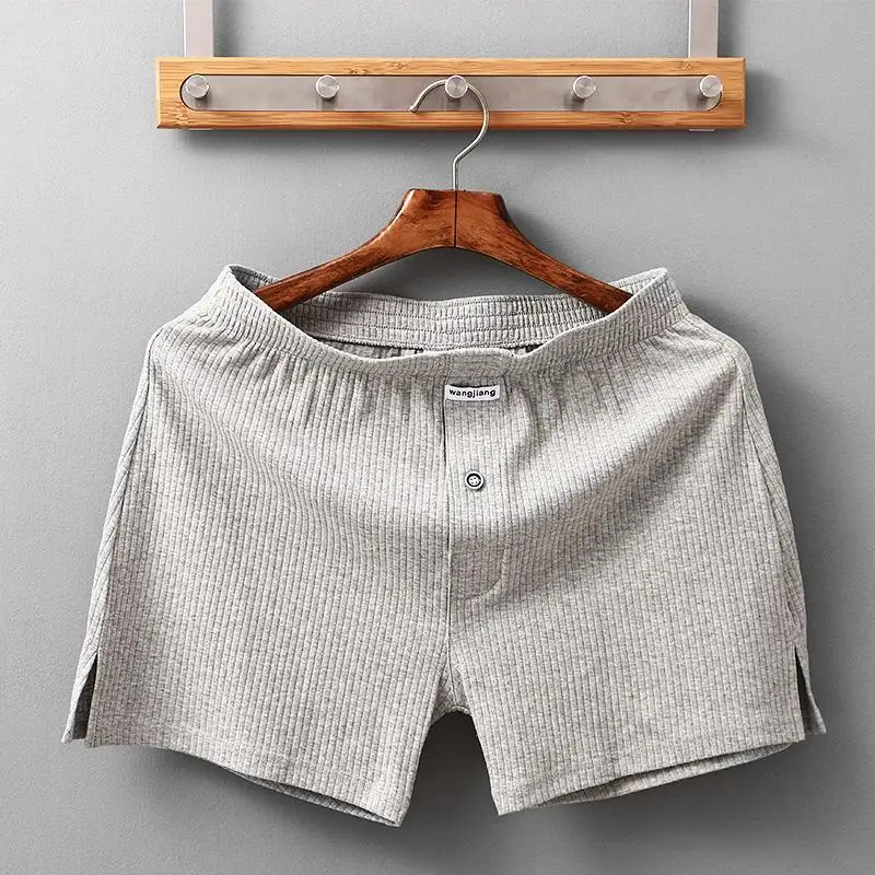 Mens Underwear Stretch Cotton Boxer Shorts Threaded Aro Pants Sleepwear Loungewear Shorts Boxers Male Underpants Panties - 6