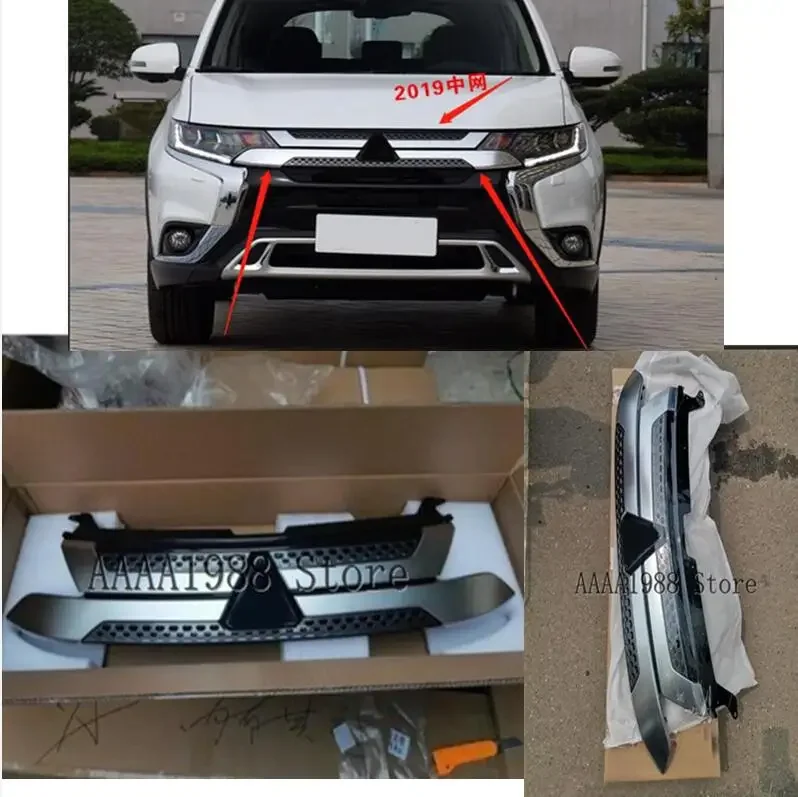 

2019 2020 2021 2022 для Mitsubishi Outlander передний бампер верхняя решетка гриль вставка радиатор