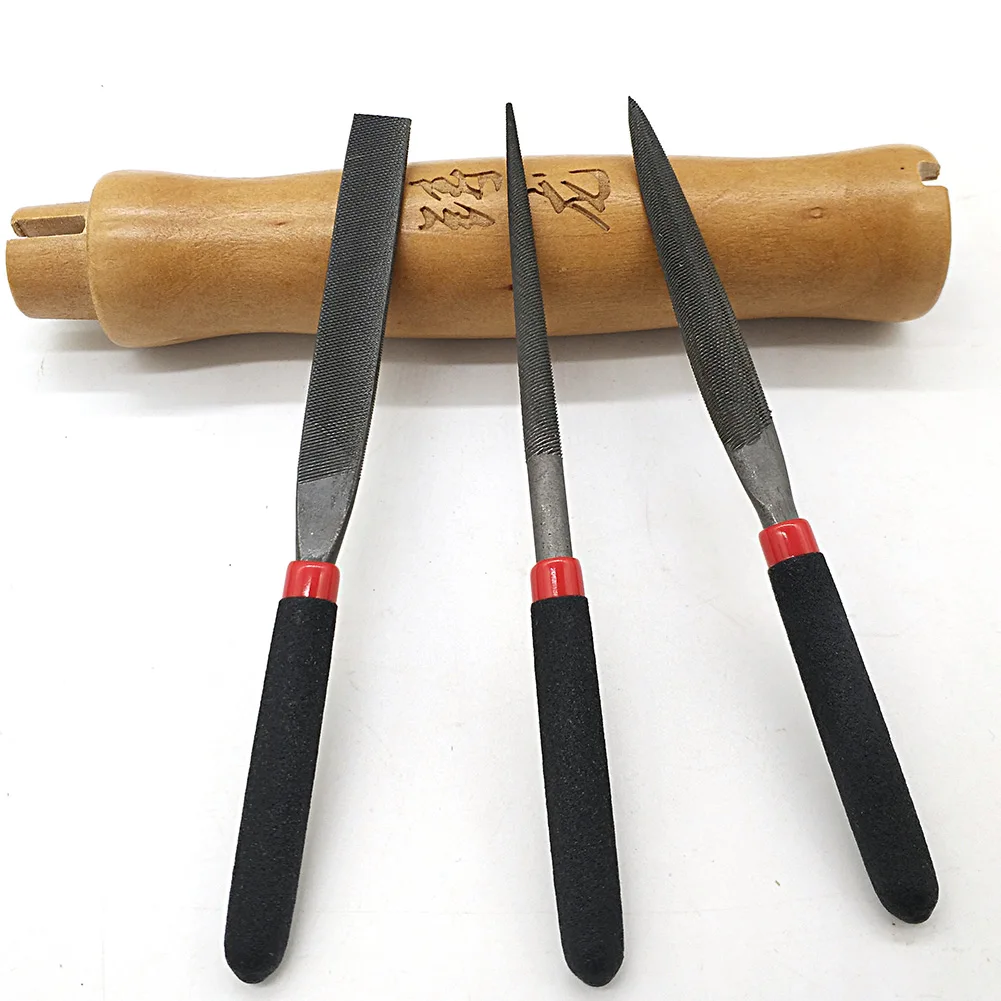

1pc-Gold Stone For Hardened Steel Model Making Files-118mm Craft Flat File Metal Carving Mini Needle File Steel File