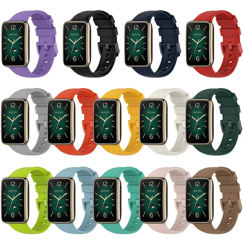 Liquid Silicone Watch Strap para Xiaomi Mi Band 7 Pro, Pulseira, Pulseira, Acessórios Smartwatch