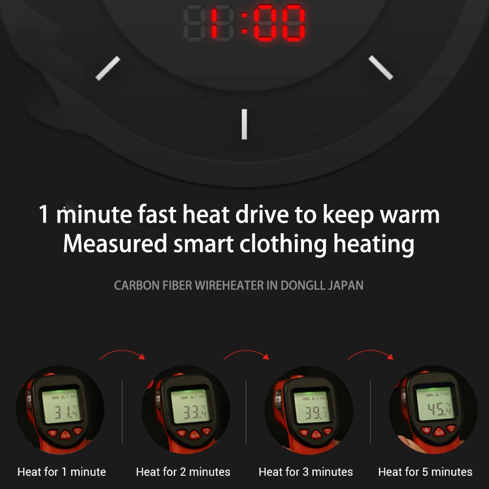 8 Zone Heated Jacket 8 Zone Heated Jacket USB Electric Hoodie Winter Warming Coat USB Electric Hoodie