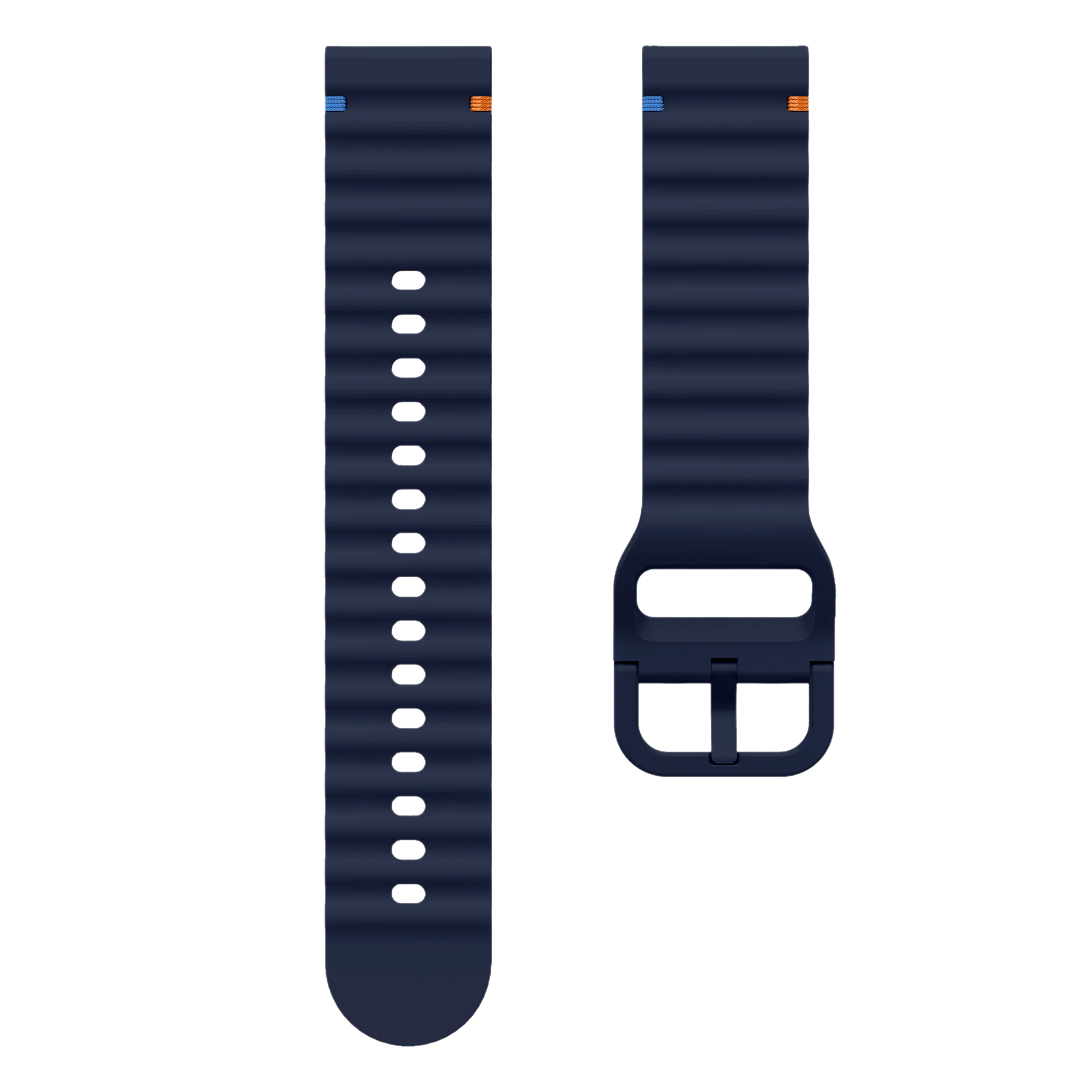 Silicone Sport Loop Band - Premium Watch Strap Replacement in 22mm