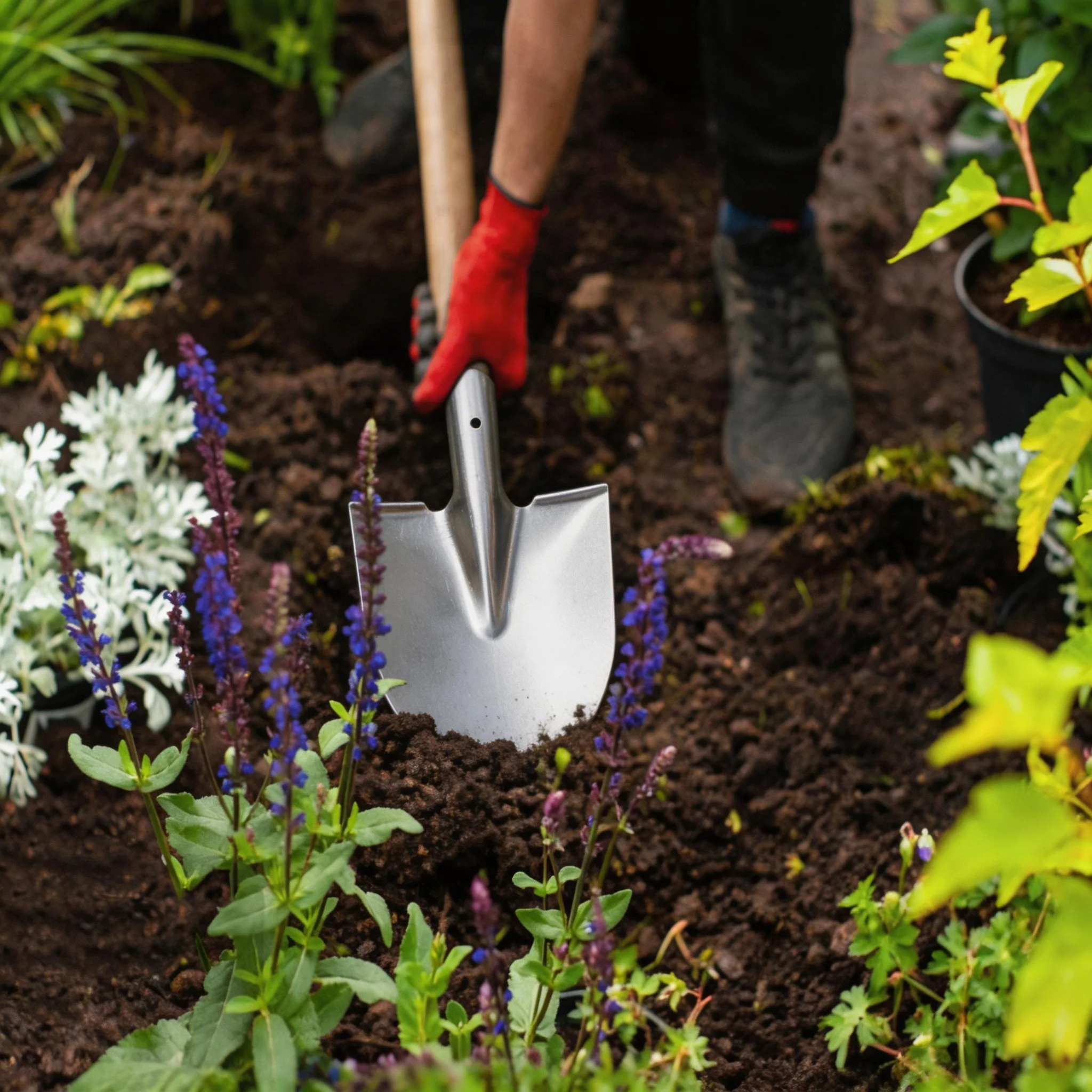 정원 캠핑용 내구성 있는 삽날, 야외 마당 해변 농장용 견고한 도구, 효율적인 흙 처리 도구