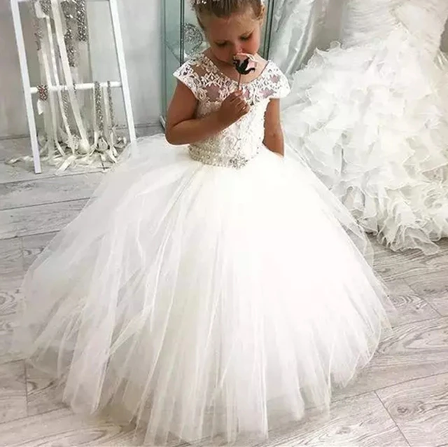 Flower Dresses Wedding Party First Pageant Communion Dresses Vestidos Primera Comunion Para Ninas Girl Dresses - AliExpress