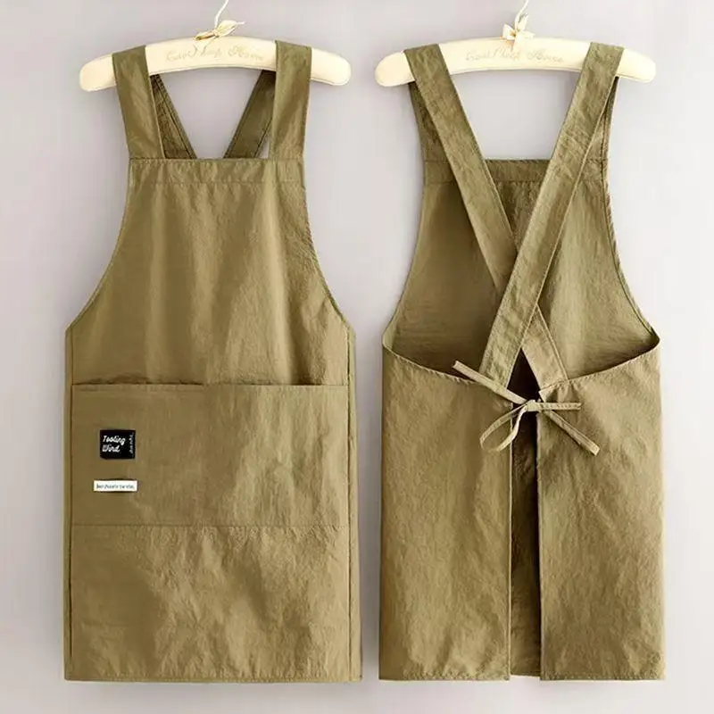 1pc Cooking Kitchen Aprons Breathable Wear Resistant Adult Waist Aprons Anti Fouling Soft Restaurant Work Clothes Home