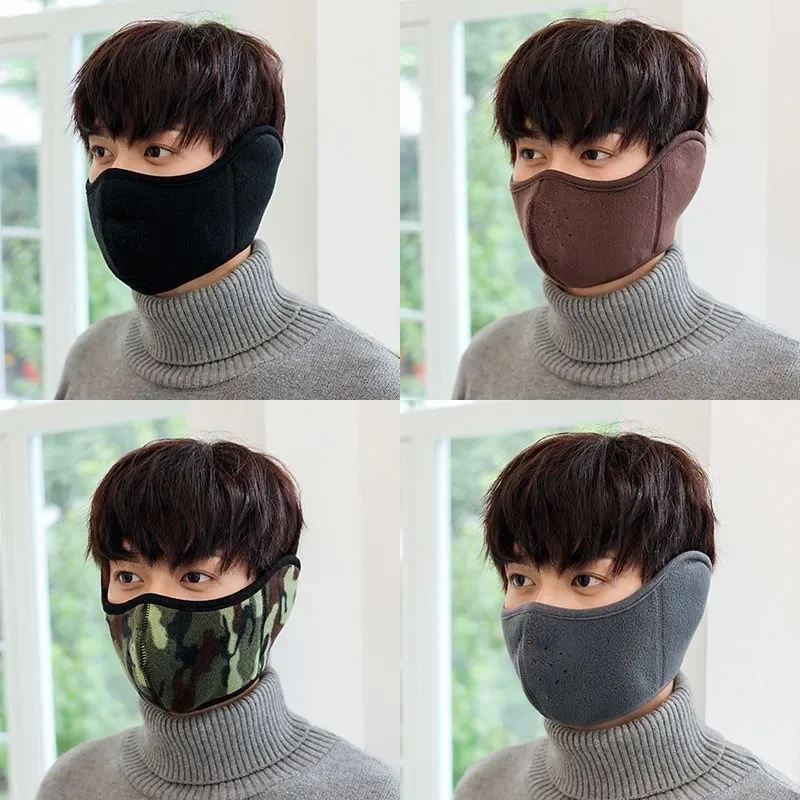 Winter Unisex Warm Fleece Mask Windproof Cycling Facemask Anti Dust Reusable Outdoor Sports Thermal Headwear