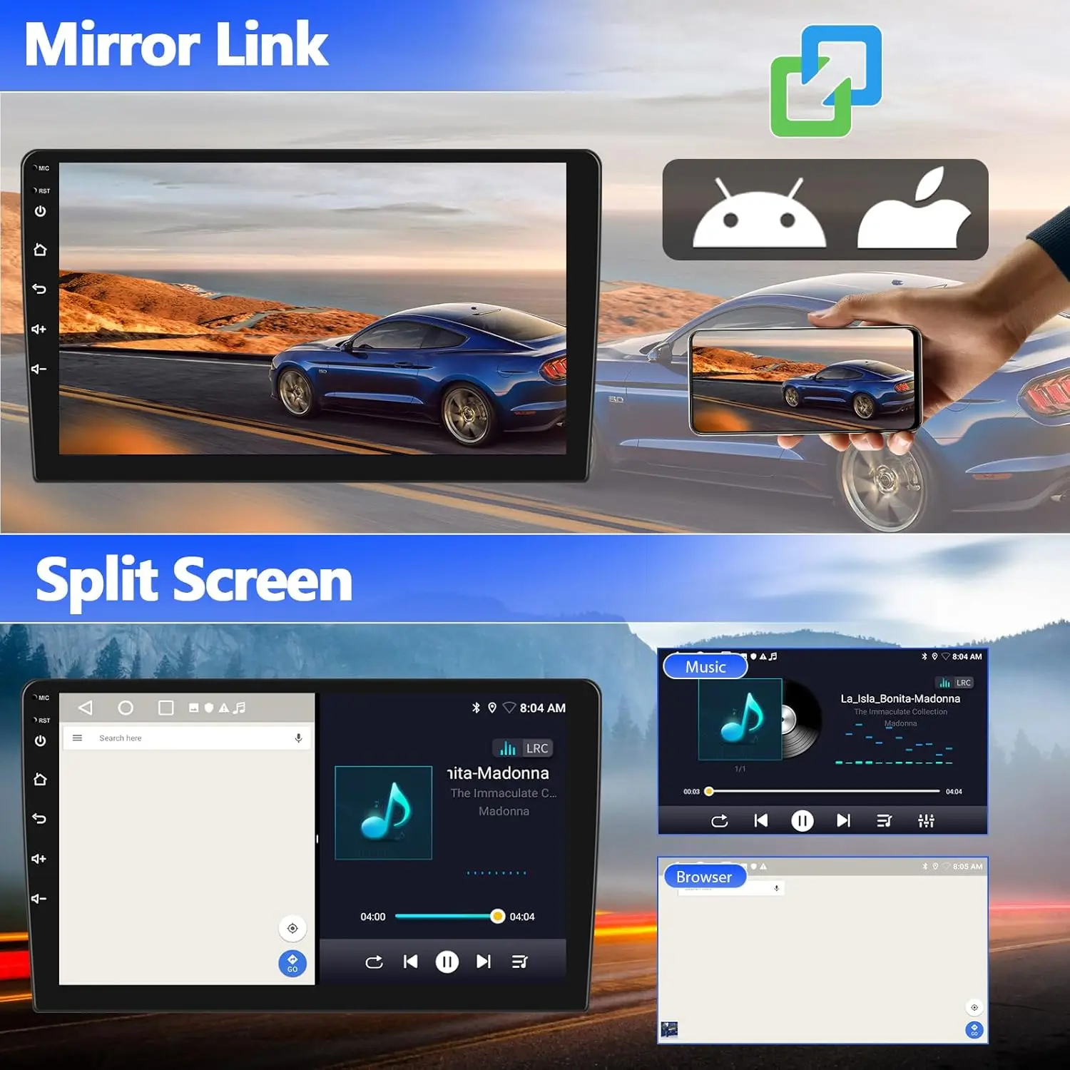 Car Radio for Porsche Cayenne with Carplay Android Auto Bluetooth