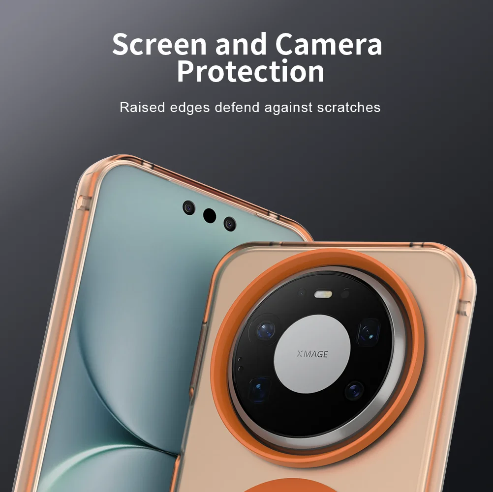 Luxury Armor Shockproof Magnetic Wireless Charging Case - Matte PC Cover