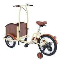 Vente de liquidation : Tricycle pour enfants avec panier, vélo à trois roues réglable pour enfants avec roues de sécurité pour les jeux en plein air et les courses 6