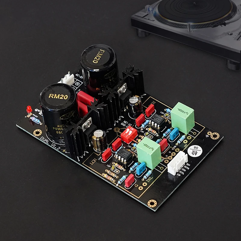 

DUAL Line Record Player MM MC Record Head Record Head Amplifier Finished Board