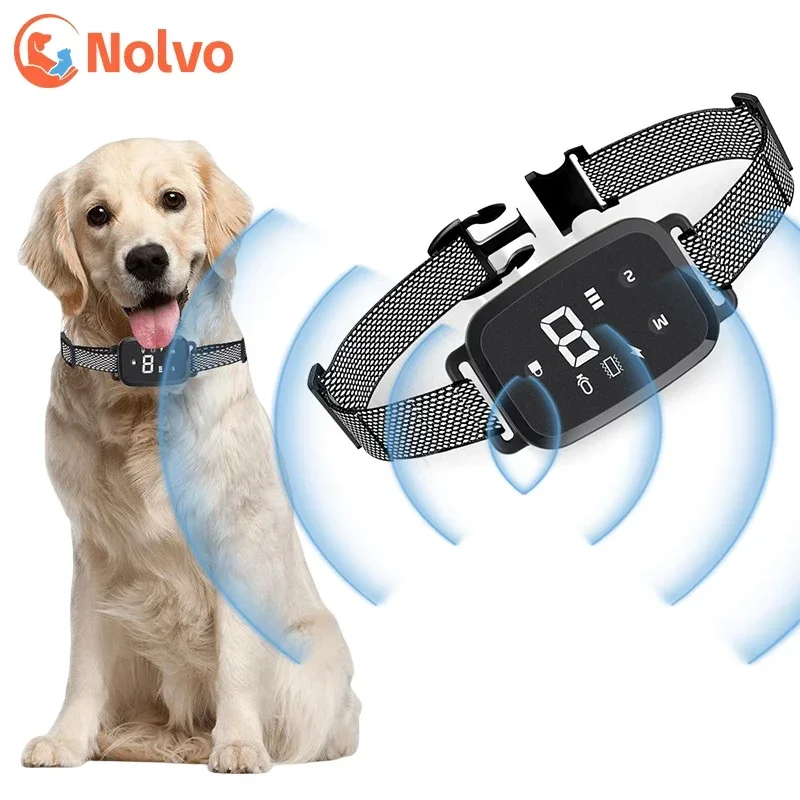 

Smart Automatic Anti Barking Dog Collar HD Digital Display IP67 Waterproof Collar For Dog Rechargeable Bark Stopper Stop Barking