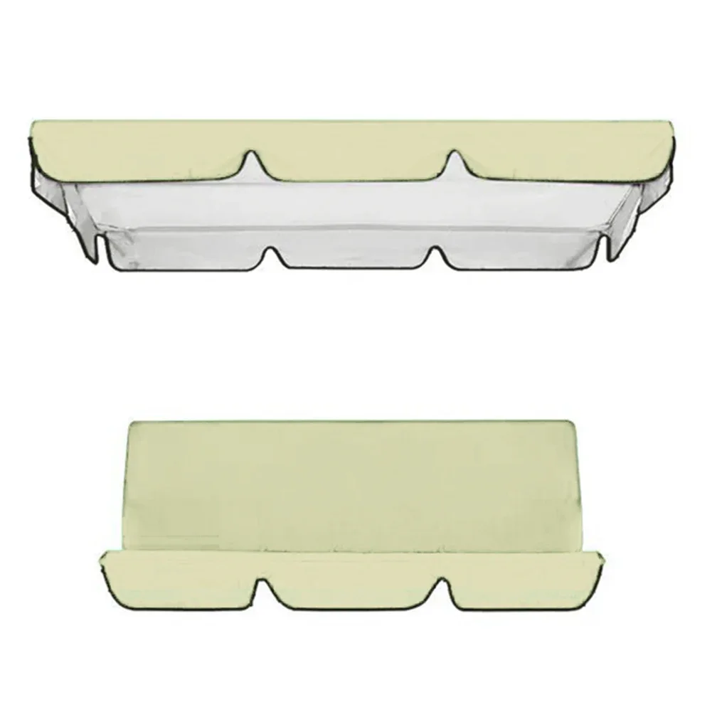 Waterproof Oxford Cloth Swing Canopy Replacement Set 2 Piece Swing Cover for Garden Pedestal Reliable Protection
