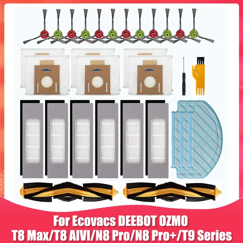 

Запасные части для робота-пылесоса Ecovacs Deebot Ozmo T8 T9 Series T8 AIVI T8 Max N8 Pro N8 Pro +