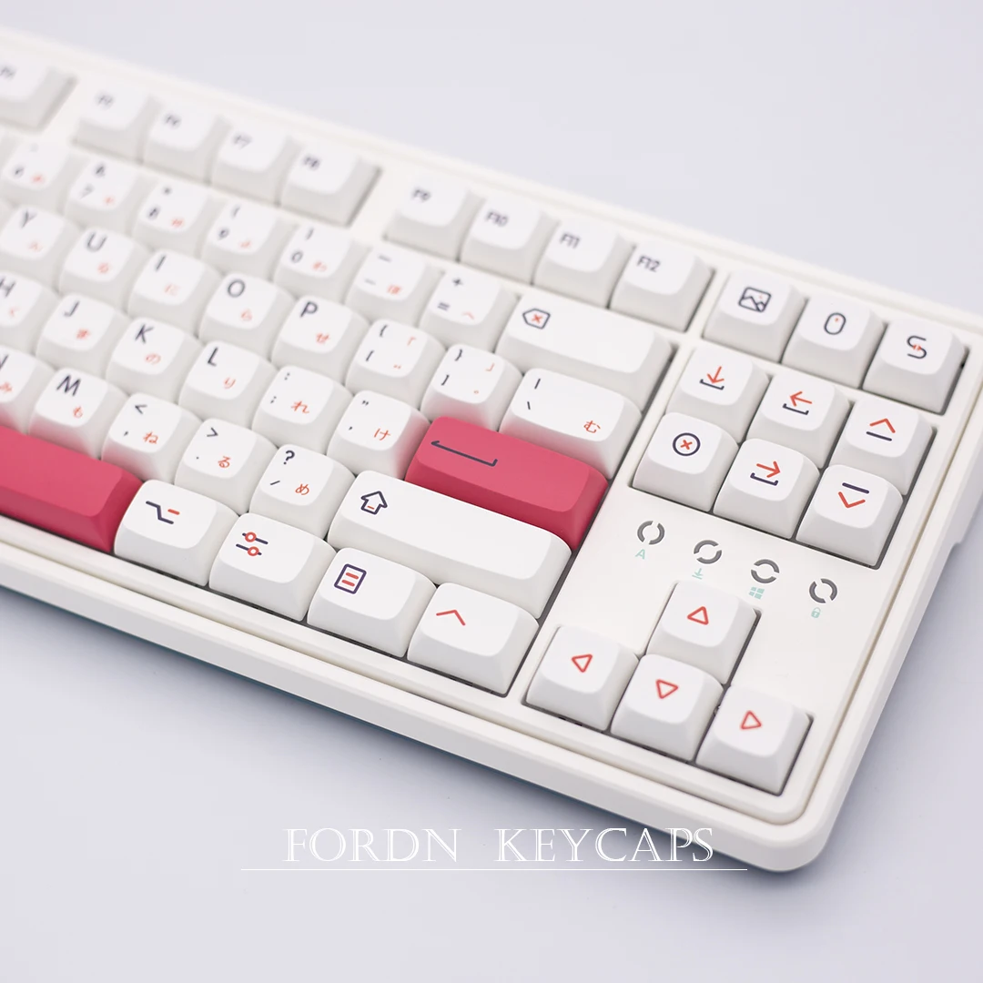 PBT Keycaps, Keycaps bonitos japoneses, 118 teclas