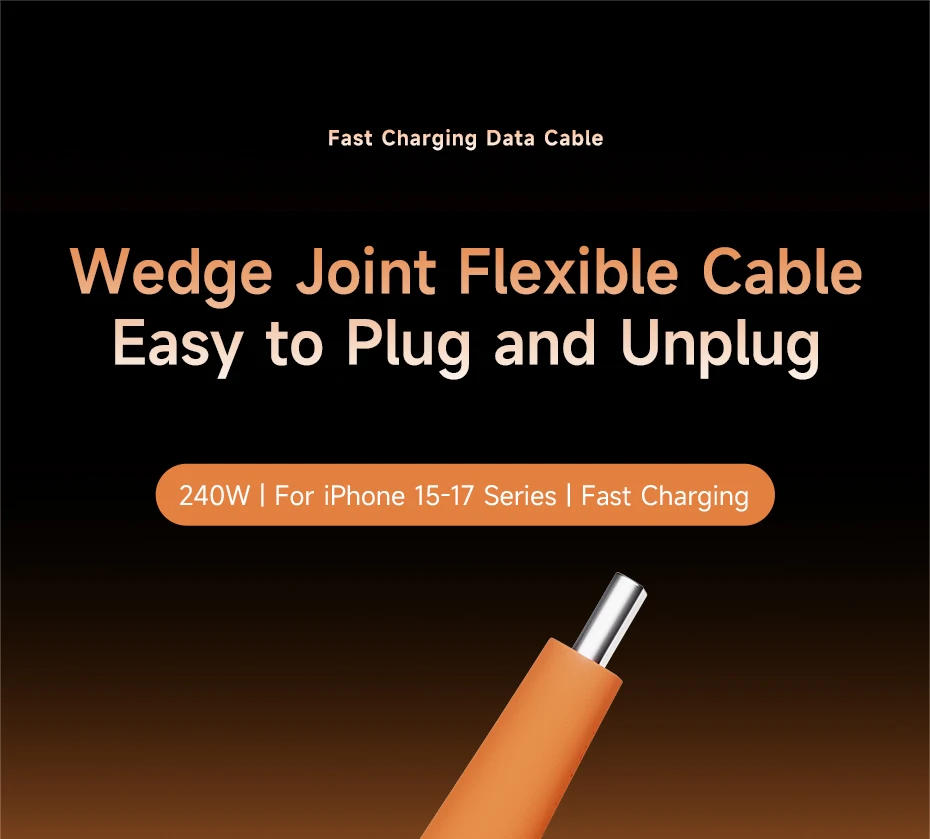 Hagibis USB-C to USB-C Wedge Cable PD 3.1 (240W)