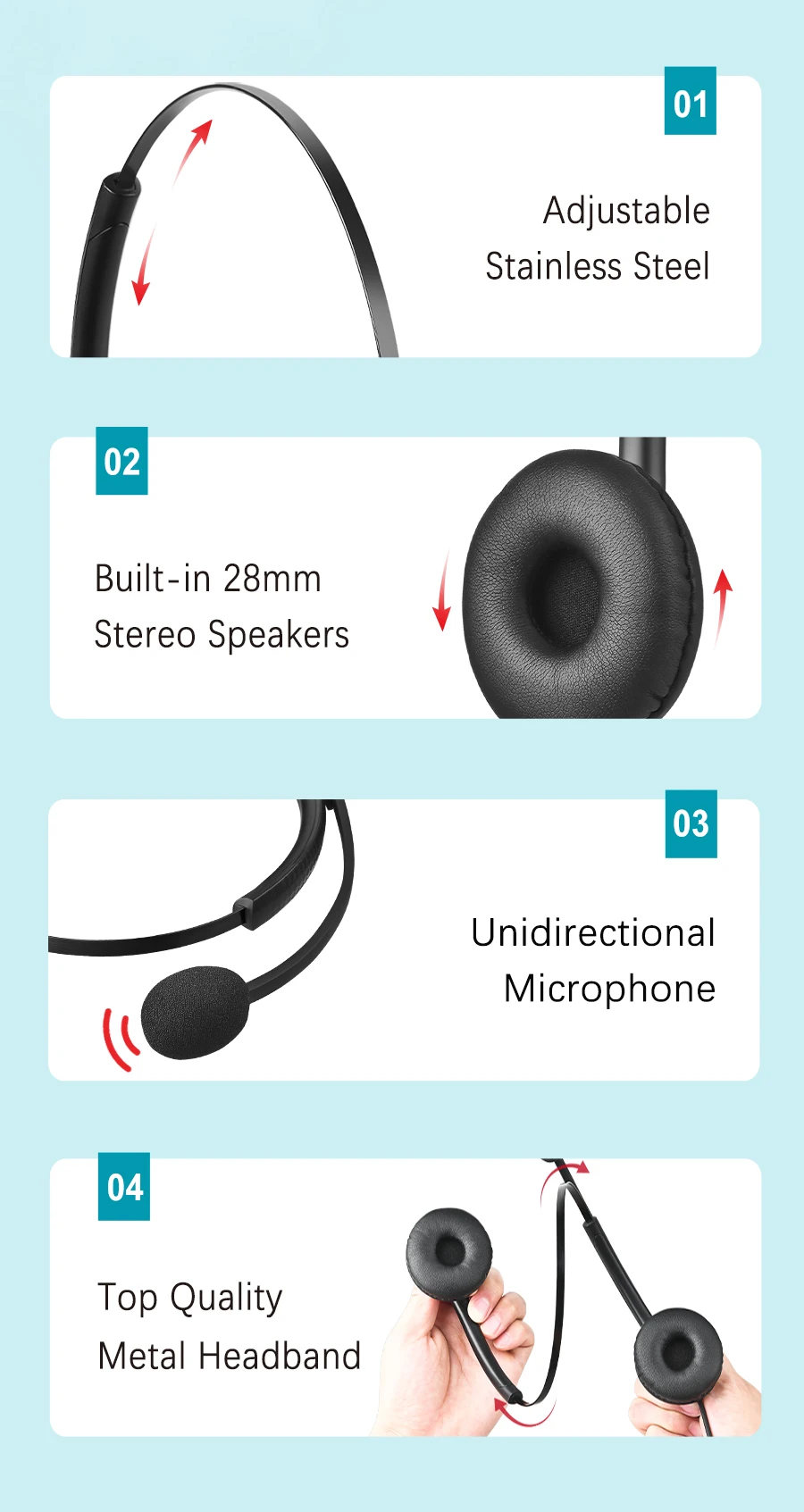 S55367ebe0a7d4265ad0ba876a24107d29 A26 noise cancelling headphones for silent call center calls, suitable for PC/telephone/laptop/home office